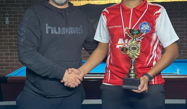 Gençler Bilardo Sezonu’nda ilk kupa İsmet Hüryol’un
