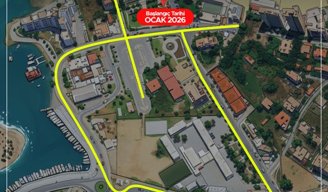 Gazimağusa Laguna bölgesine kanalizasyon hattı döşeniyor