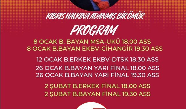 Voleybolda 14. Rauf R. Denktaş Kupası kuraları çekildi