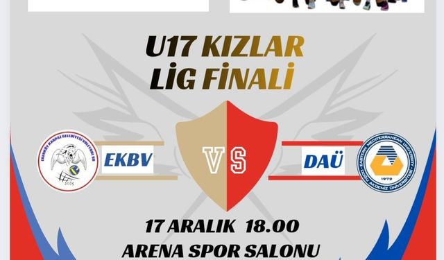U17 Kızlar şampiyonluk maçı bu akşam oynanacak