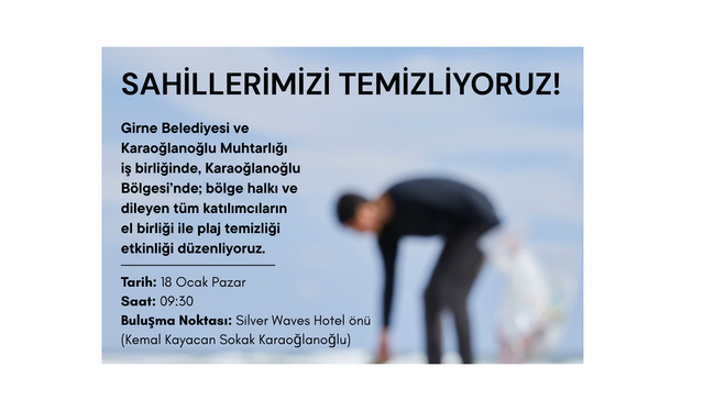 Karaoğlanoğlu’nda plaj temizliği etkinliği