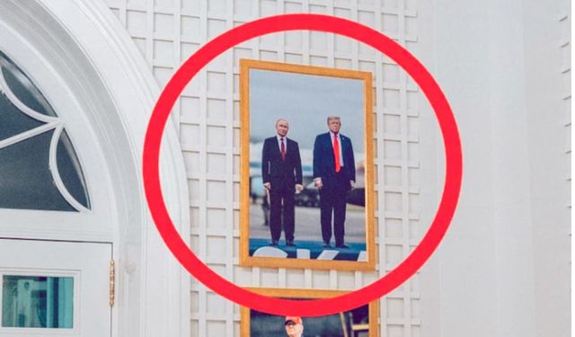 Trump, Putin'le fotoğrafını Beyaz Saray'a astı
