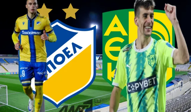 APOEL-AEK maçında olaylar çıktı