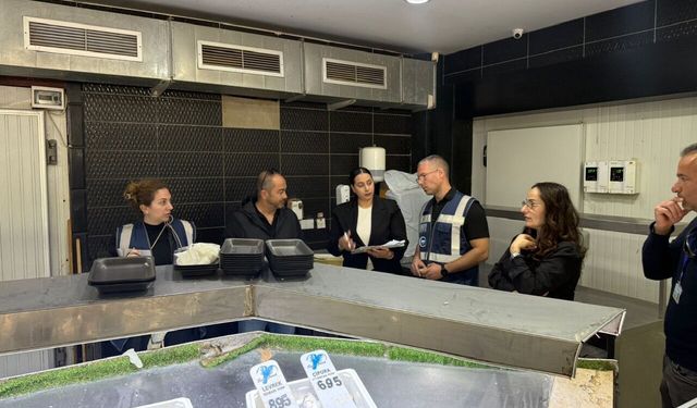 Çatalköy ve Esentepe bölgesinde su satışını yapan işletmeler ve restoranlarda denetim yapıldı