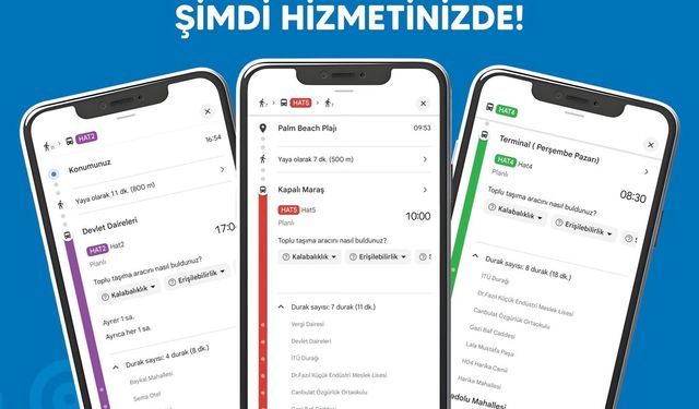 "Esnek Toplu Taşıma Sistemi" artık Google Haritalar’da