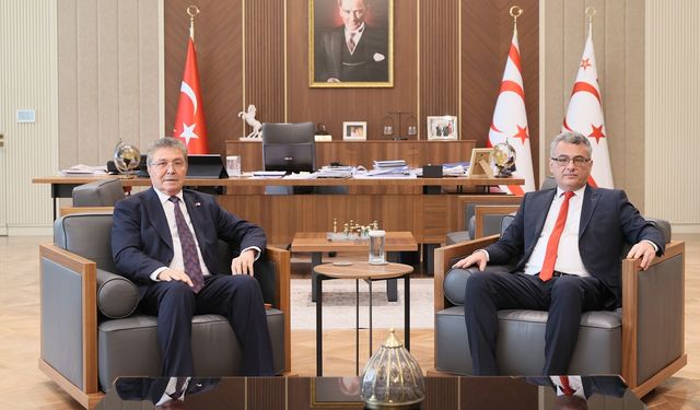 Cumhurbaşkanı Erhürman, Başbakan Üstel’i kabul etti