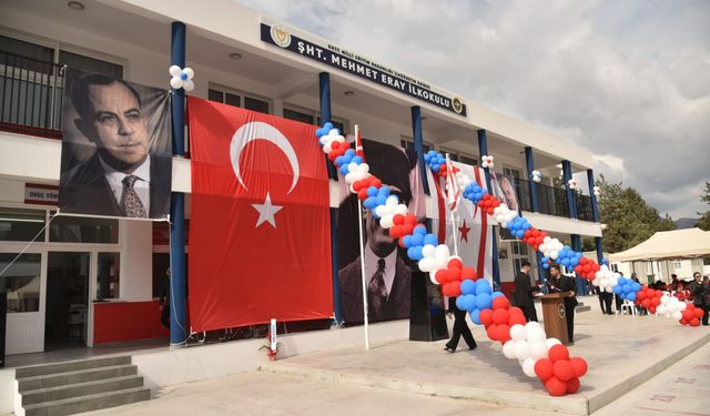 Şehit Mehmet Eray İlkokulu’nun yeni dersliği törenle açıldı