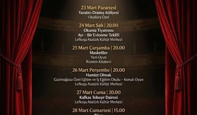 Devlet Tiyatroları’ndan “Tiyatro Haftası”