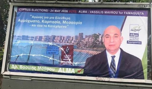 Londra'da "Kıbrıs'ı özgürleştirme" afişi!