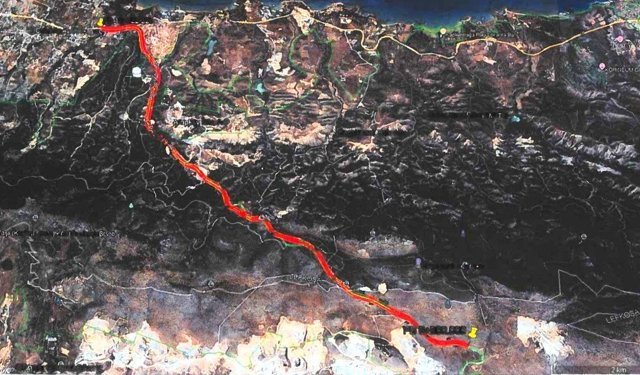 Dağ yolunda yol yapım çalışmaları başladı