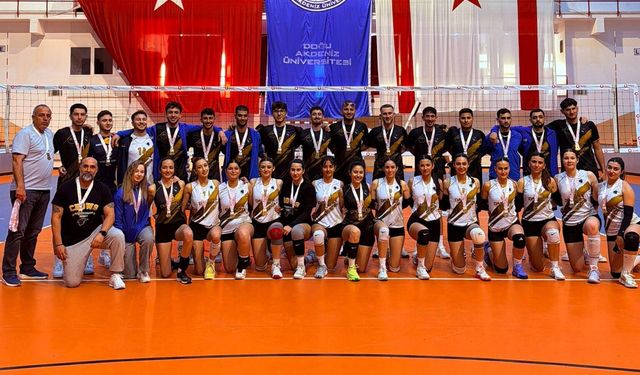 Üniversiteler voleybolda şampiyonluklar DAÜ’nün