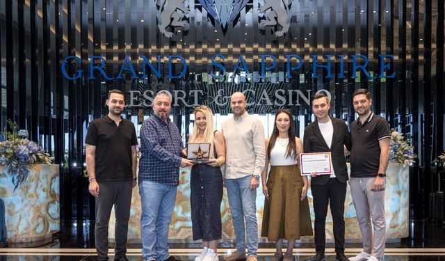 Grand Sapphire’e Misafir Memnuniyeti Ödülü