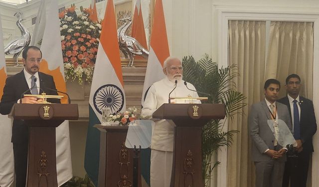 Hristodulidis ve Modi iki ülke arasındaki stratejik ortaklığı teyit etti