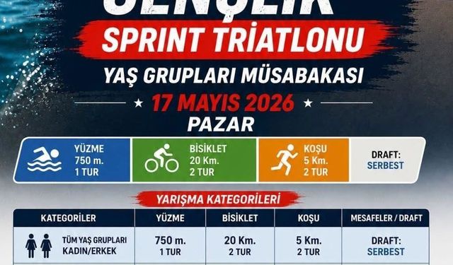 Gençlik Sprint Triatlonu için kayıtlar sürüyor