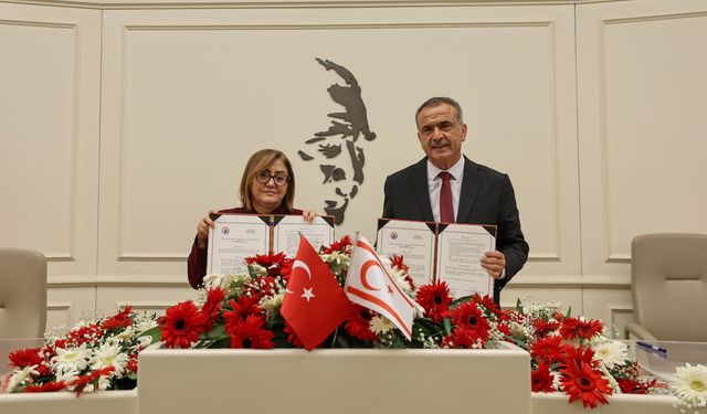 Gazimağusa ile Gaziantep arasında kardeş şehir protokolü imzalandı