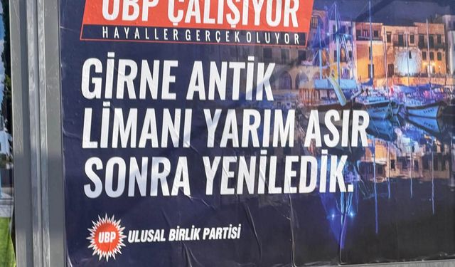 YDP'den UBP'ye afiş tepkisi