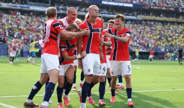 Norveç çeyrek finale Haaland'la kürek çekti