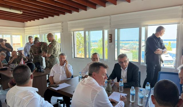Girne Limanı'nda Kriz Masası toplandı