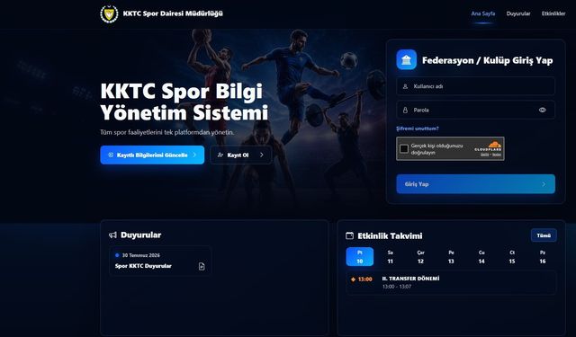 Spor Dairesi, spor kulüplerinin dijital kayıt sürecini başlattı