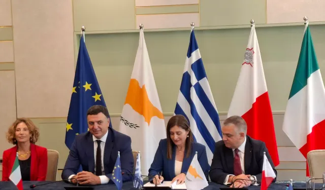Güney Kıbrıs, Malta, Yunanistan Denizcilik Bakanları görüşmesi ilk kez İtalya'nın da katılımıyla yapıldı