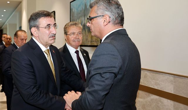 Cumhurbaşkanı Erhürman, Türkiye Cumhurbaşkanı Yardımcısı Yılmaz’ı kabul etti