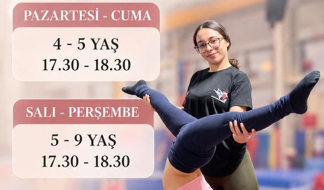 Minik cimnastikçiler, cimnastiği LCK’da öğreniyorlar