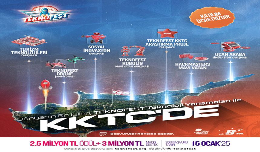 TEKNOFEST KKTC yarışmaları için başvurular başladı