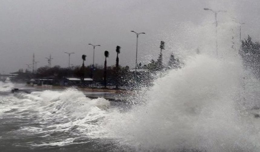 Meteoroloji'den denizlerde 7 kuvvetinde fırtına uyarısı