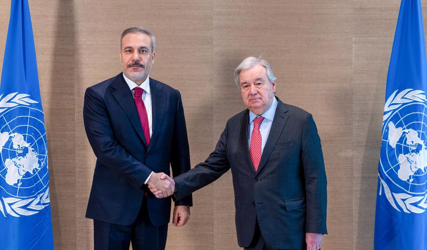Fidan, Cenevre'de BM Genel Sekreteri Guterres ile görüştü