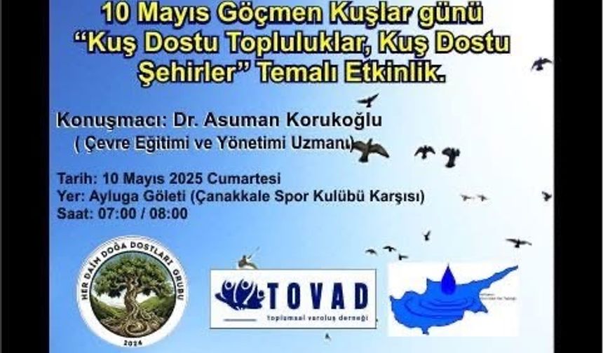 Her Daim Doğa Dostları tarafından Dünya Göçmen Kuşlar Günü etkinliği düzenleniyor