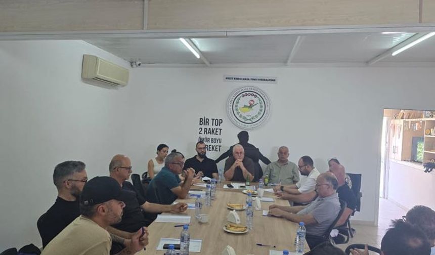 Masa Tenisinde genel kurul yapıldı