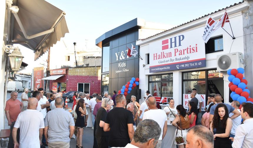 Halkın Partisi Güzelyurt yeni ilçe binası açıldı