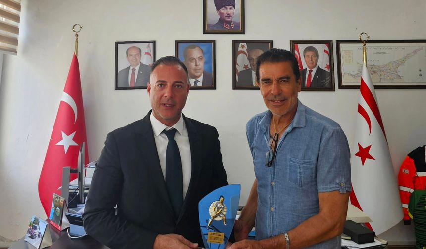 KKTC Voleybol Federasyonu’ndan, Hüseyin Cahitoğlu''na nezaket ziyareti