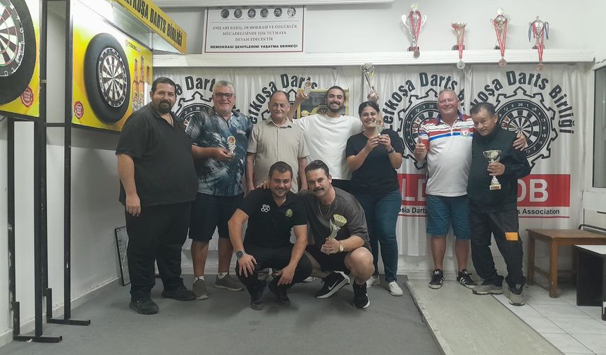 Halil Tuğcan Darts Turnuvası şampiyonu Mehmet Sümer!