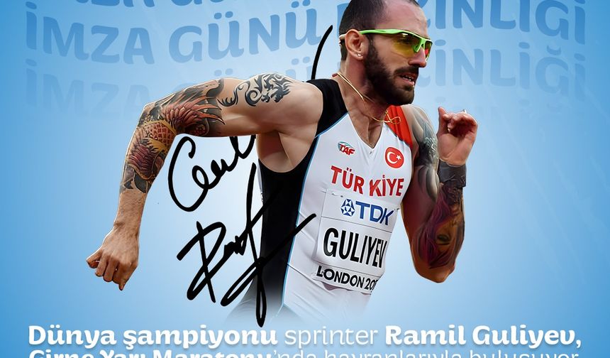 Sprinter Ramil Guliyev, Girne Maratonu’na katılıyor