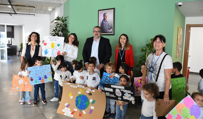 Minik öğrenciler Şenkul’a taleplerini ilet