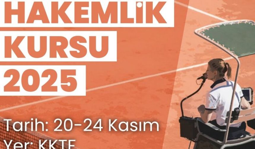 Tenis Federasyonu Çizgi ve Gözlemci Hakemlik Kursu düzenliyor