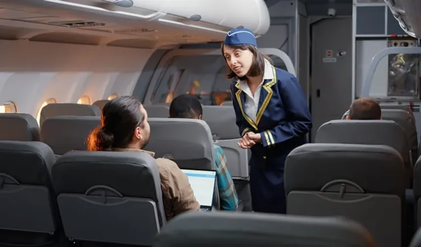 Uçak yemeğinin kokusu 5 kişiyi hastanelik etti