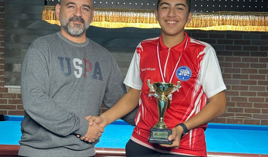 Gençler Bilardo 2. Ayak şampiyonu yine İsmet Hüryol