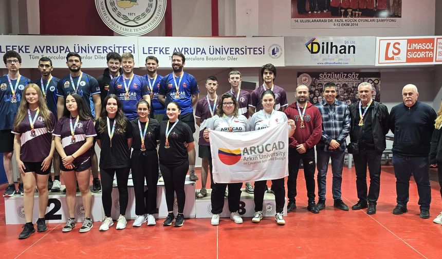 Masa tenisinde ARUCAD ve AÖA üstünlüğü