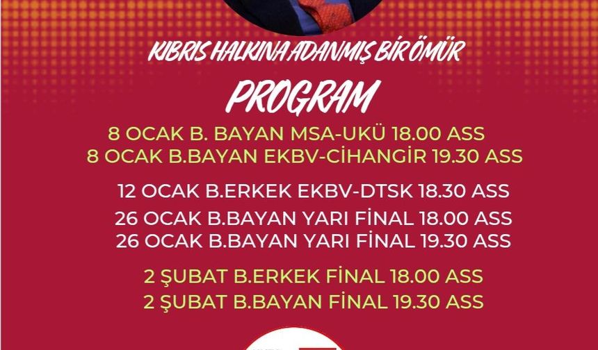 Voleybolda 14. Rauf R. Denktaş Kupası kuraları çekildi