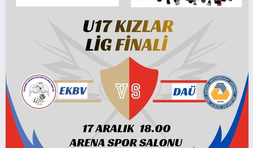 U17 Kızlar şampiyonluk maçı bu akşam oynanacak
