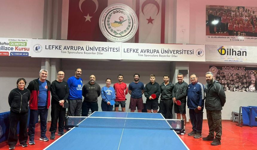 Kuzey Kıbrıs Masa Tenisi Antrenör Kursu sürüyor