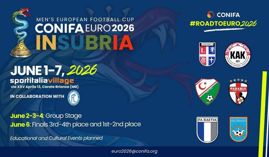 Milli takım 2026 CONIFA Avrupa Futbol Şampiyonası’na katılıyor