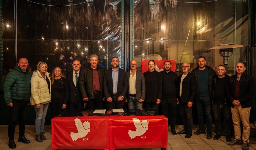 TDP Lefke İlçe başkanı yeniden Turgut Karabetça