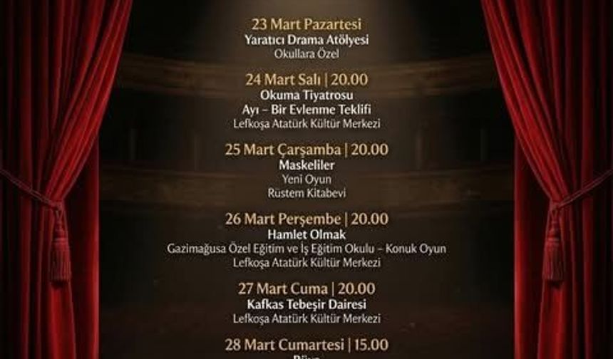 Devlet Tiyatroları’ndan “Tiyatro Haftası”