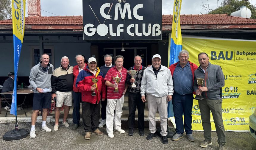 Bahçeşehir Kıbrıs Üniversitesi Golf Turnuvası şampiyonu Bob Hodge