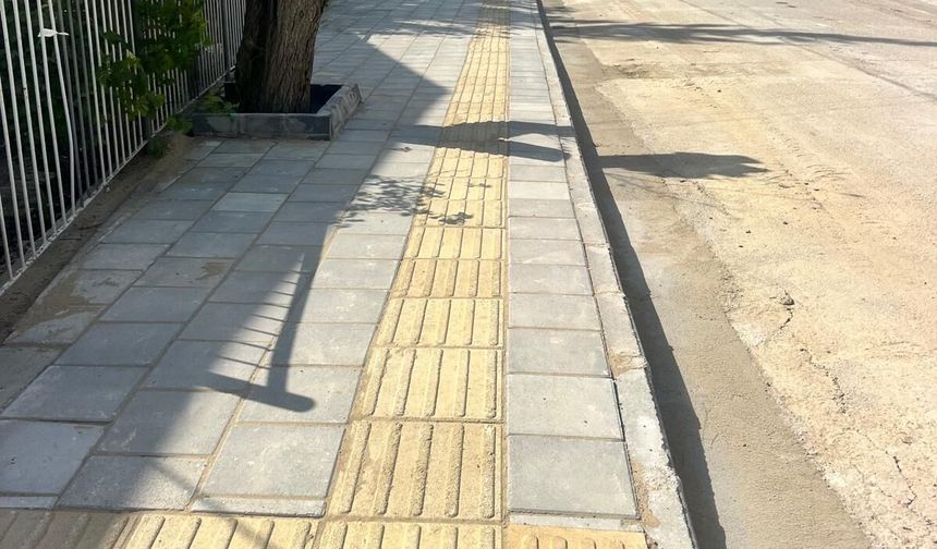 Aslanköy’deki drenaj ve kaldırım çalışması tamamlandı
