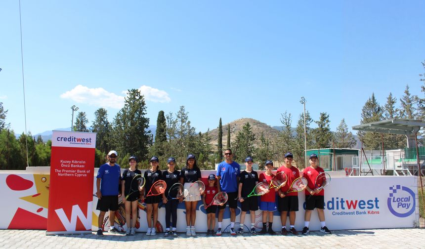 Creditwest Bank’tan Lefke Tenis Derneği’ne destek