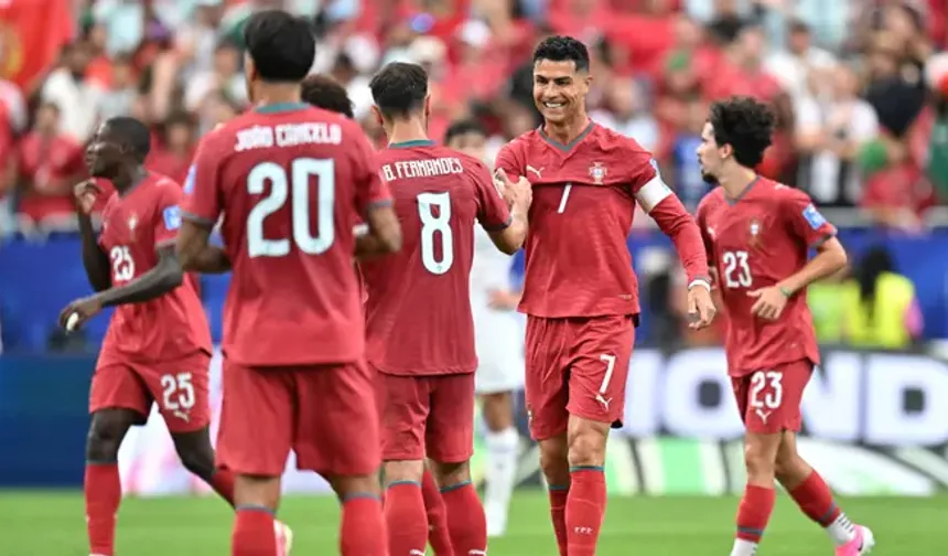 Ronaldo rekorları kırdı, Portekiz fark yaptı